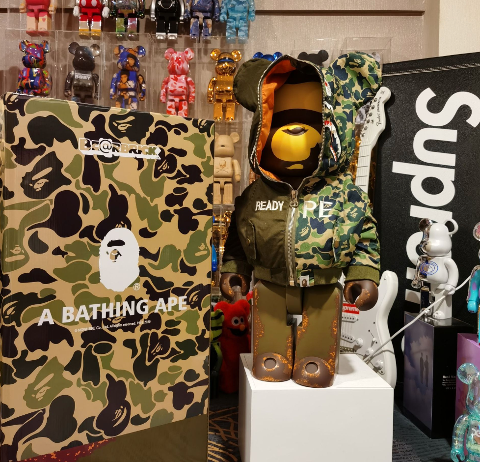 Bearbrick 1000% BAPE e READYMADE Bearbrick - 70cm