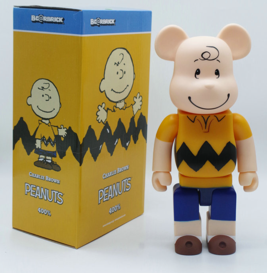 Bearbrick 400% Charlie Brown - 28cm – SculptureGlam