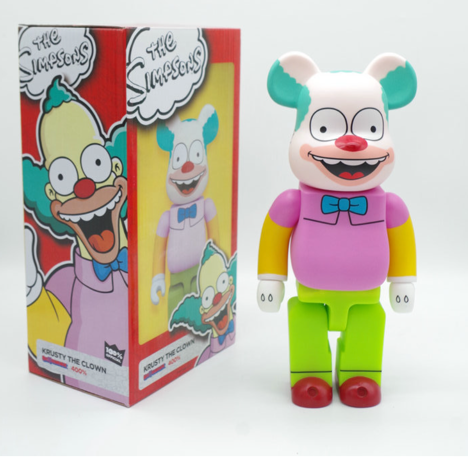 Bearbrick 400% Krusty il Clown - 28cm