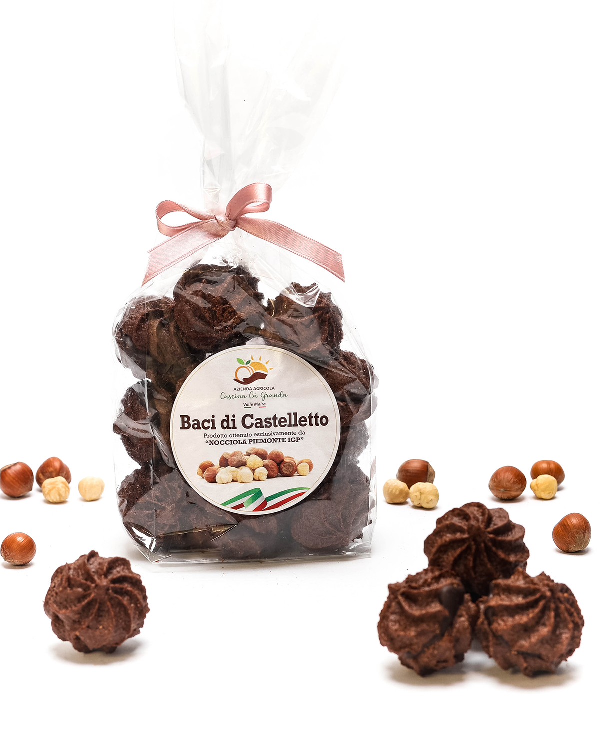 Baci di Castelletto 300 g, inclusi nella Box Dolci Piemontesi