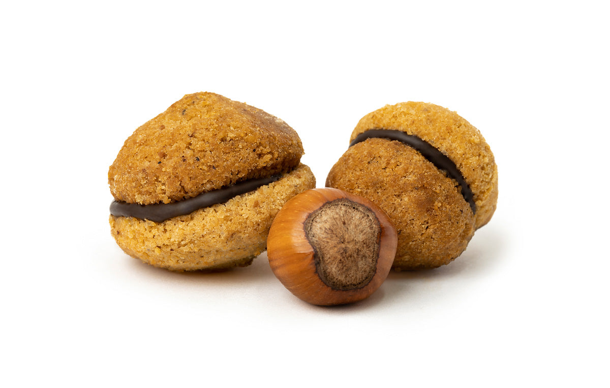 Baci di dama con cioccolato fondente 72%