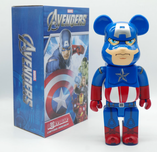 Bearbrick 400% Capitan America - 28cm